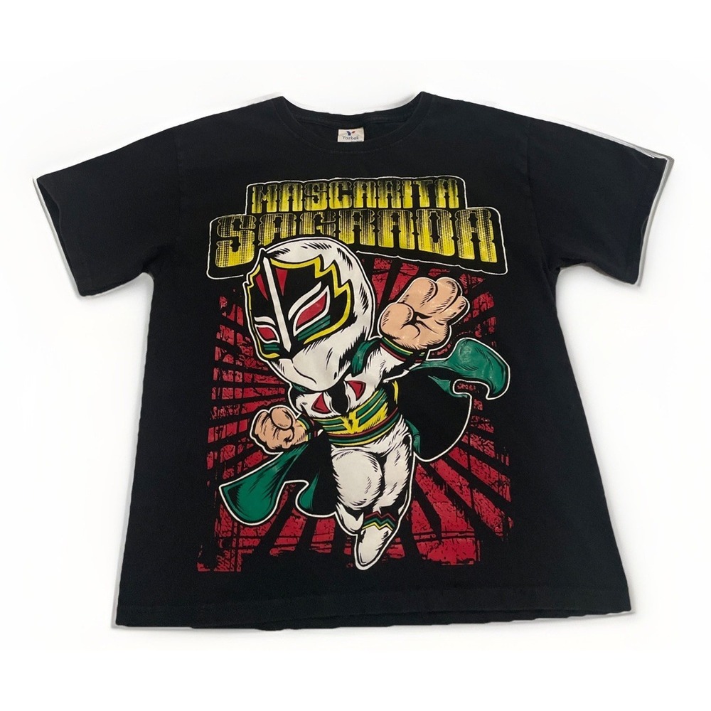 Mascarita Sagrada Yazbek Tag Kids Boys Size Large Vintage T Shirt